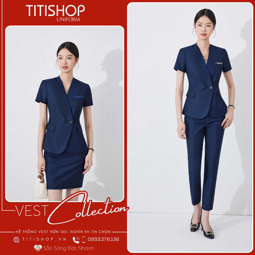 Áo Vest Nữ TITISHOP Tay Ngắn