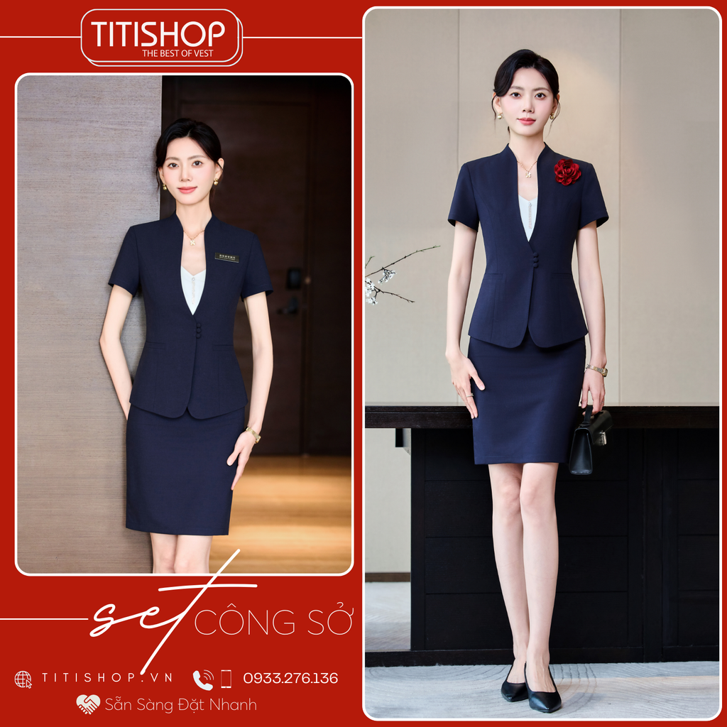 Áo Vest Nữ TITISHOP Tay Ngắn