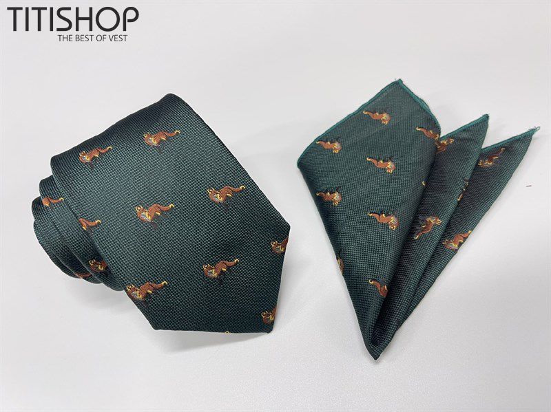Sét Bộ Cavat & Khăn Cài 1007 TITISHOP