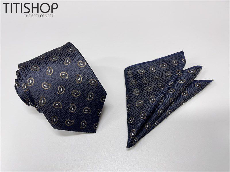 Sét Bộ Cavat & Khăn Cài 1017 TITISHOP