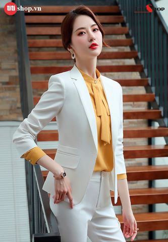 Áo Vest Nữ Titishop ACC302 Trắng Luxury