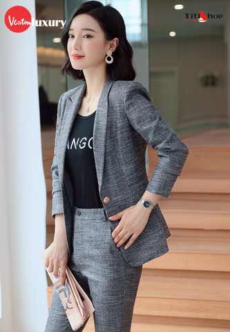 Aó vest Nữ Titishop ACC315  Xám ( Luxury )