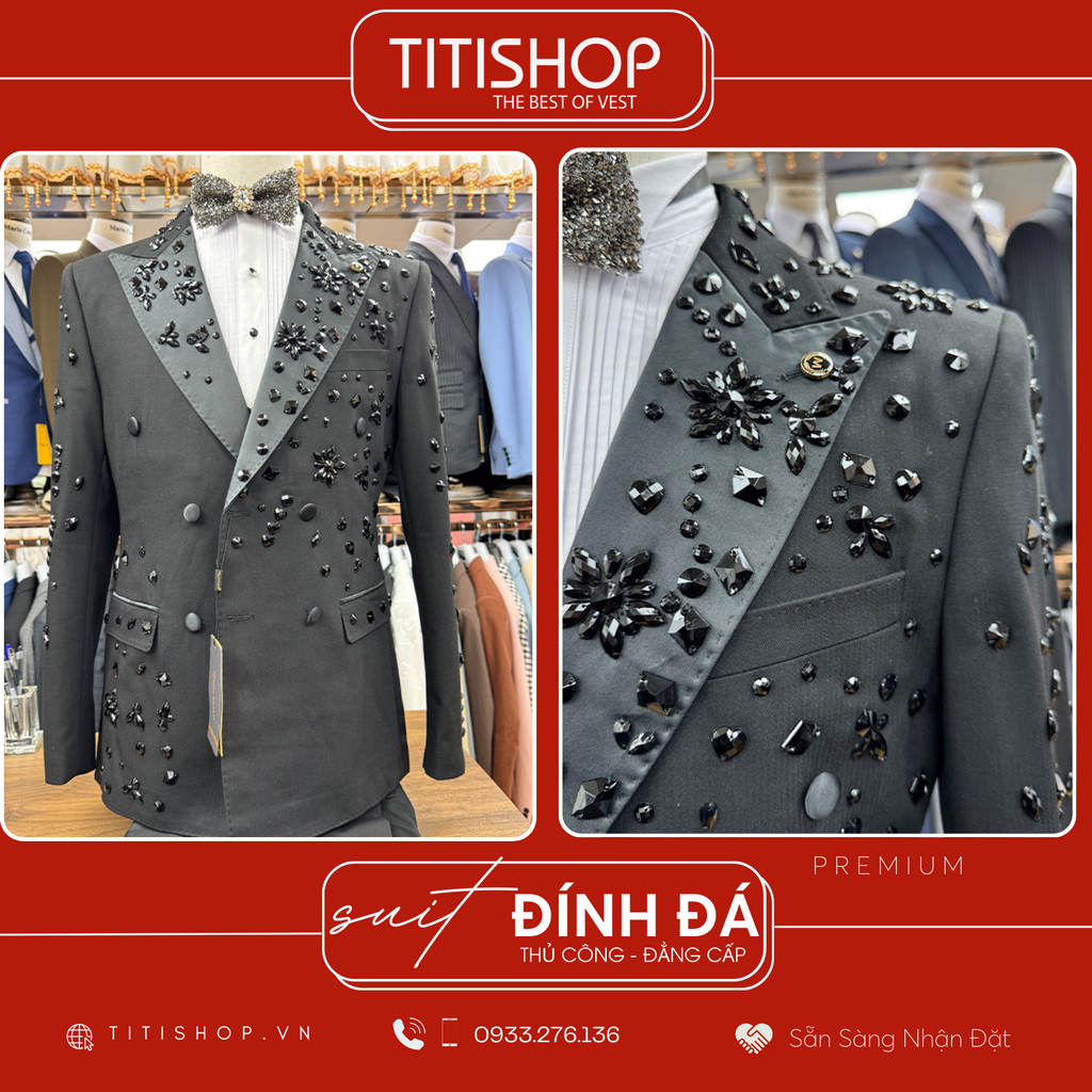 Suit TUXEDO Đính Đá Thủ Công Luxury