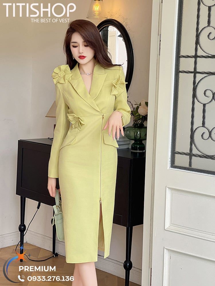 Đầm cổ Vest Nữ Titishop