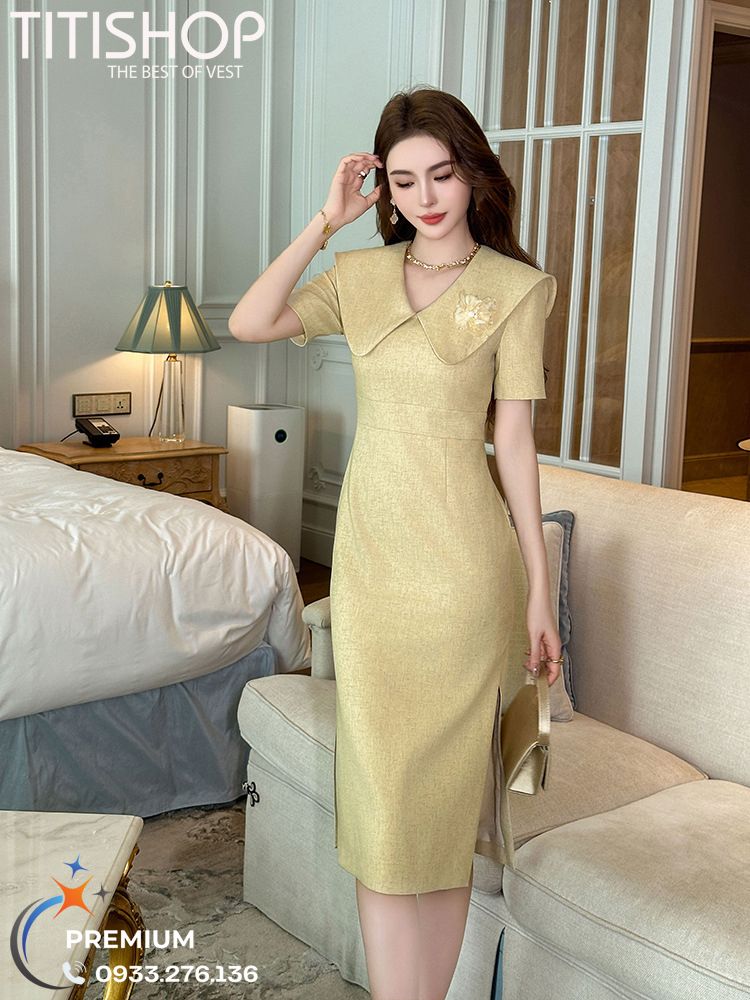 Đầm cổ Vest Nữ Titishop