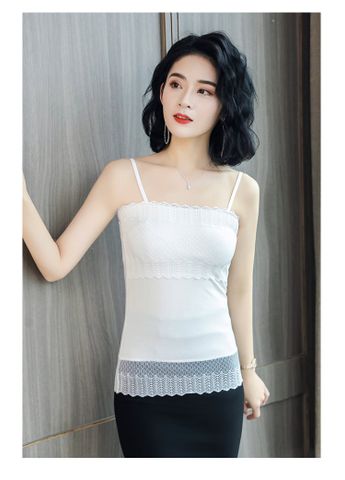 Áo Lót dây mặc vest Titishop AOL78 Trắng