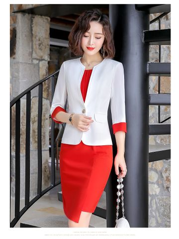 Áo Vest Nữ Titishop ACC343 trắng Cam ( Luxury)