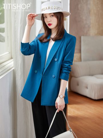 Áo Blazer Nữ Titishop BNN426 Trắng