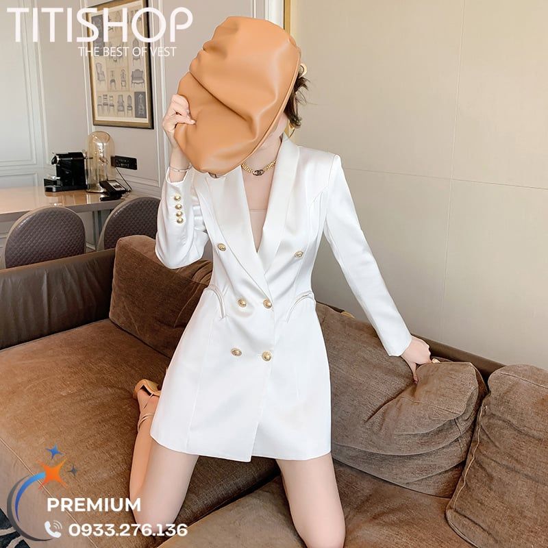 Đầm cổ Vest Nữ Titishop