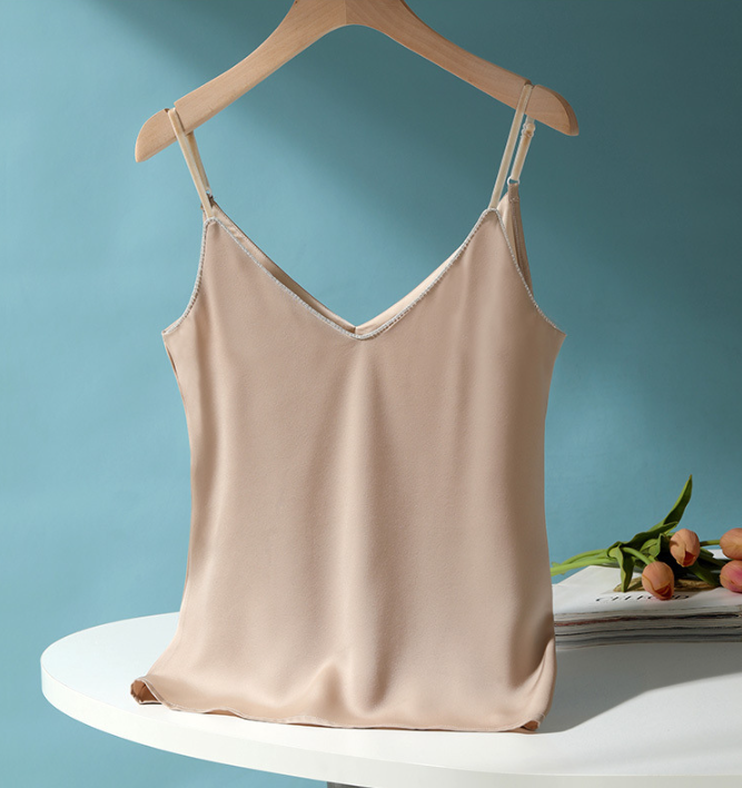 Camisole Mặc vest Titishop AOL434 Kem