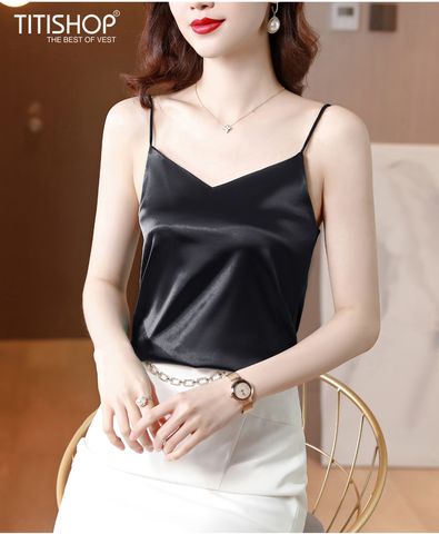 Camisole Mặc Vest Titishop AOL178 Đen