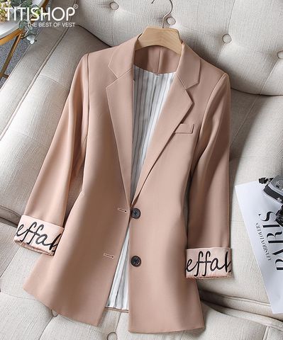 Áo Blazer Nữ Titishop BNN310 KEM (Đặt 5 -7 Ngày )