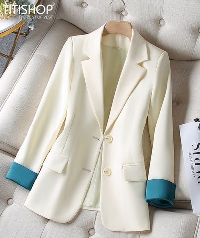 Áo Blazer Nữ Titishop BNN329 Trắng (Đặt 5 -7 Ngày )