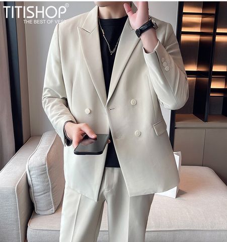 Áo Blazer nam Titishop CHH28 Luxury ( Đặt 5-7 Ngày )