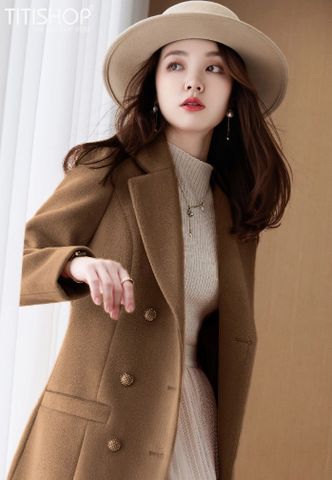 Măng Tô Nữ Titishop MTN47 Vải Cashmere ( Đặt 6-8 Ngày )