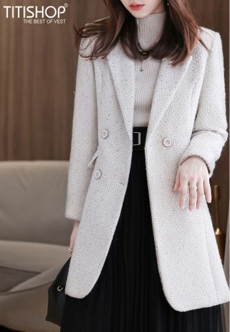 Măng Tô Nữ Titishop MTN61 Vải Cashmere ( Đặt 6-8 Ngày )