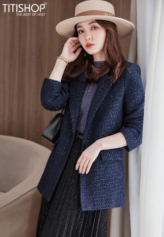 Blazer Nữ Titishop MTN51 Xanh ( Đặt 6-8 Ngày )