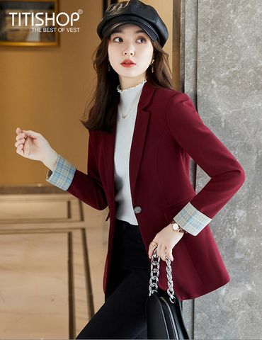 Áo Blazer Nữ Titishop BNN423 Đen