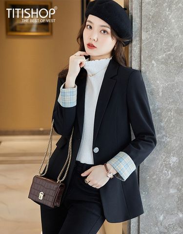 Áo Blazer Nữ Titishop BNN422 trắng