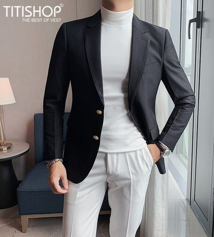 Áo Blazer Nam Titishop VN592( M-4XL)