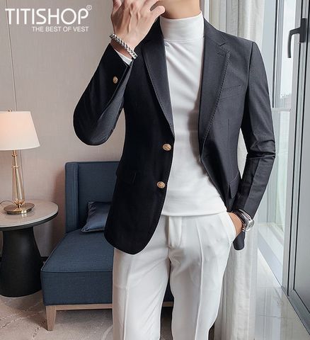 Áo Blazer Nam Titishop VN592( M-4XL)