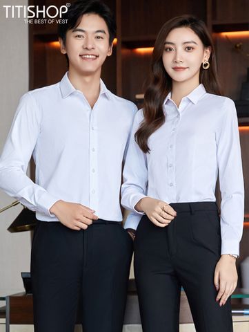 Đồng Phục Sơ Mi Titishop SMC141 (Polyester ) Free Thêu Logo