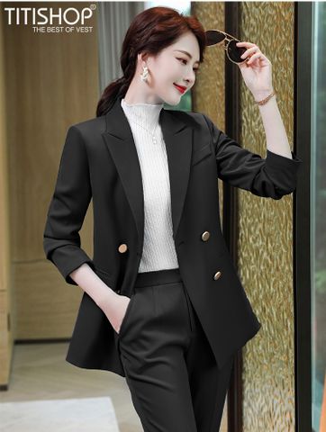 Áo vest nữ Titishop CNN487 Đen Luxury