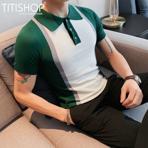 Áo Thun Qúy Ông TitiShop Vải dệt Kim ( Đặt 5-7 Ngày )