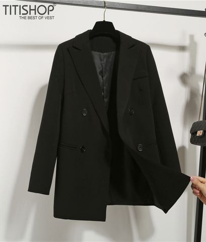 Áo Blazer Nữ Titishop BNN487 Đen