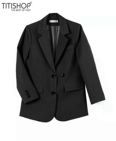 Áo Blazer Nữ Titishop BNN491 Đen