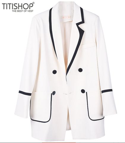 Áo Blazer Nữ Titishop BNN496 Trắng