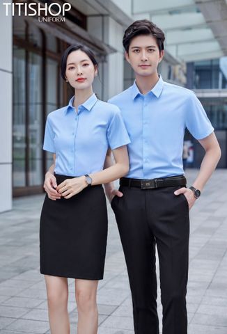 Đồng Phục Sơ Mi Titishop (90% Sợi Polyester )