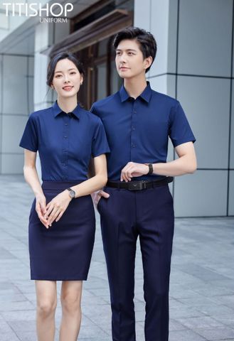 Đồng Phục Sơ Mi Titishop (90% Sợi Polyester )