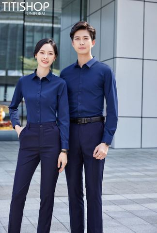 Đồng Phục Sơ Mi Titishop (90% Sợi Polyester )