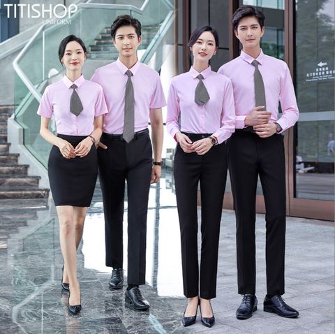 Đồng Phục Sơ Mi Titishop (74% Sợi Polyester )