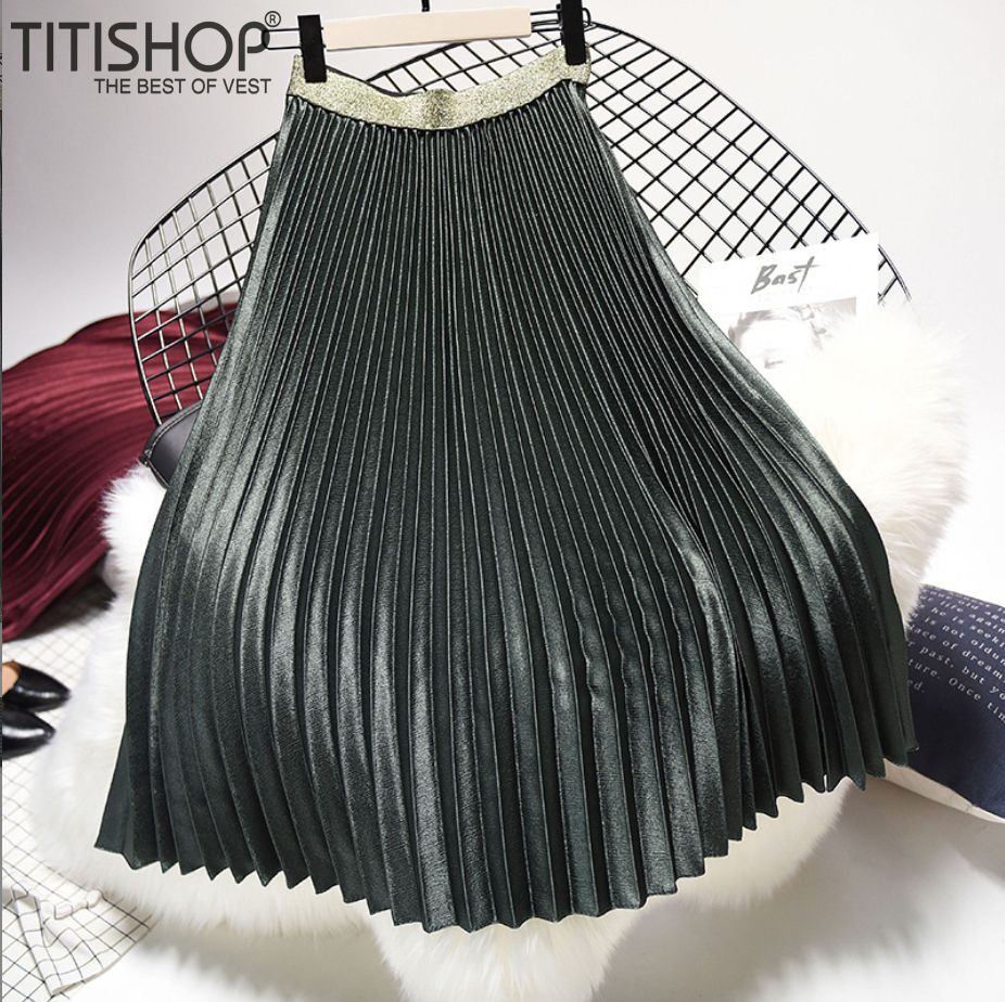 Váy Xòe Dập Ly Mix Vest ( 75cm)
