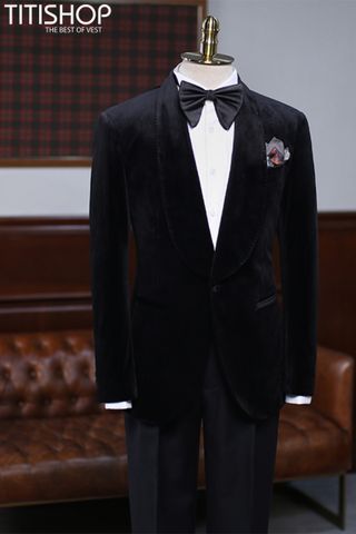 Suit Tuxedo Nhung Titishop (M-4XL)