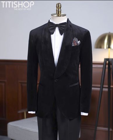 Suit Tuxedo Nhung Titishop (M-4XL)