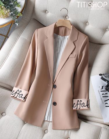 Áo Blazer Nữ Titishop BNN435 Nâu