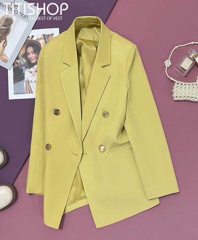 Áo Blazer Nữ TiTiShop Vàng