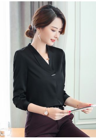 Áo sơ mi nữ Titishop SMN73 Đen