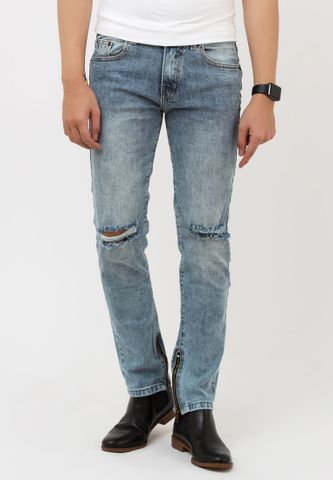 Quần jean Nam TITISHOP QJ183 WAX RÁCH