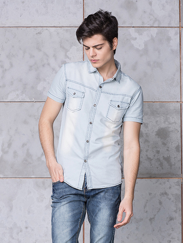 Aó sơ mi nam Denim Cao cấp ADN12