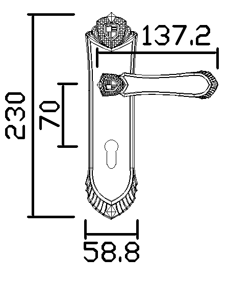 KHÓA TAY GẠT KIỂU CƯỜNG TRÁNG (TRUNG)-MT-EXL903853YB