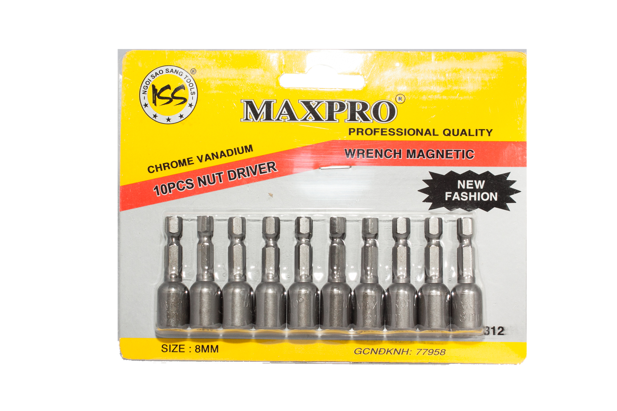 Mũi vít xiết tôn 10 cái/ vỉ Maxpro 8x45