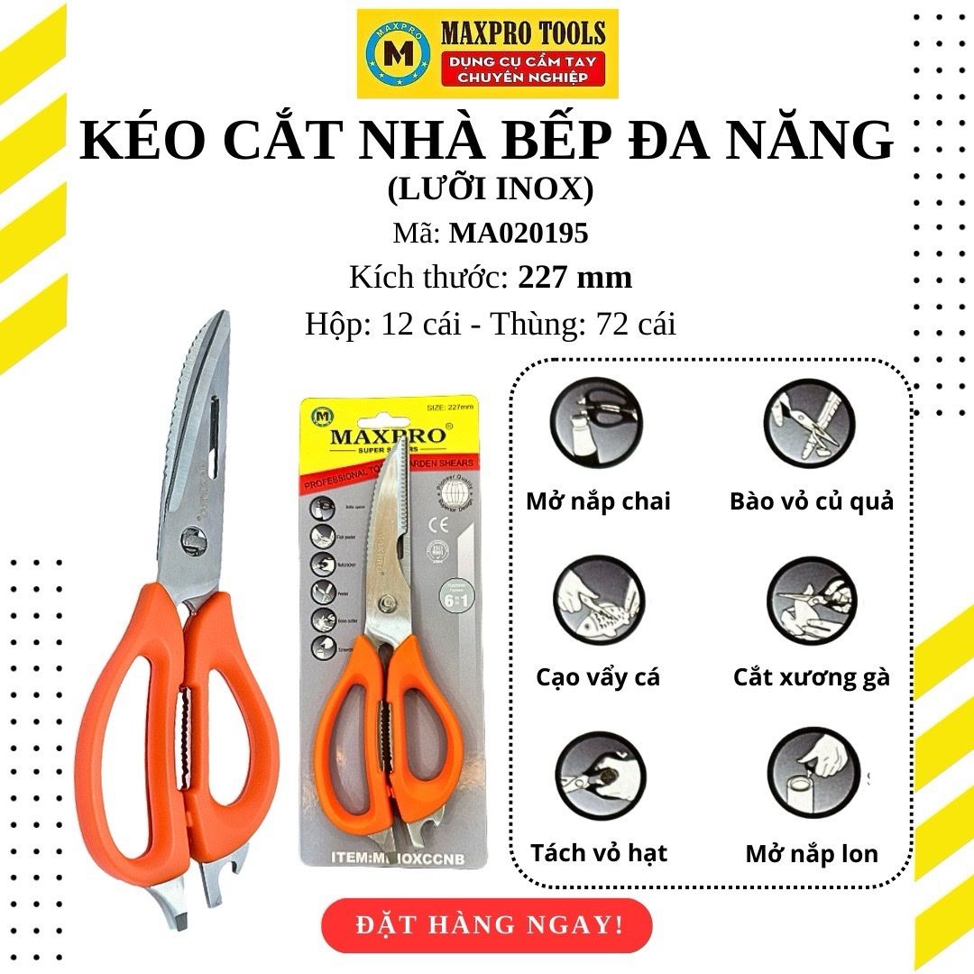 Kéo nhà bếp Maxpro đa năng 6in1