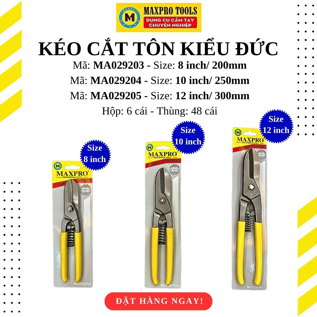 Kéo cắt tôn kiểu đức Maxpro