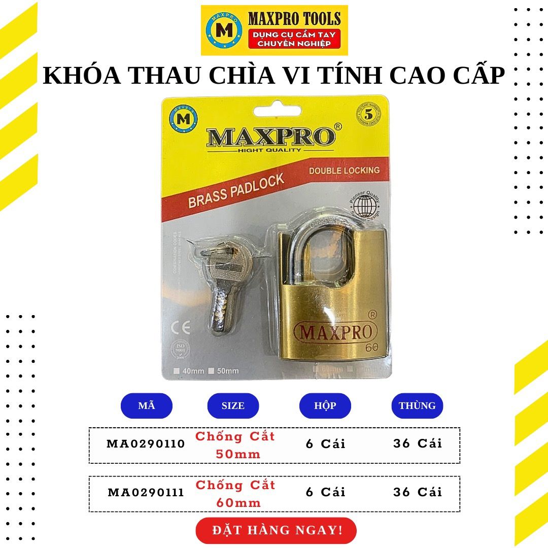 Khóa đồng(thau) chìa vi tính Maxpro-MVTCC56