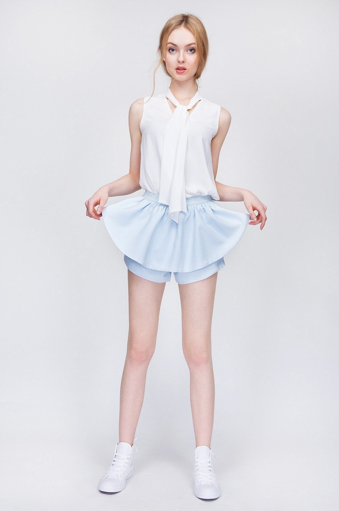 Quần Short Ruffle Can De Blanc