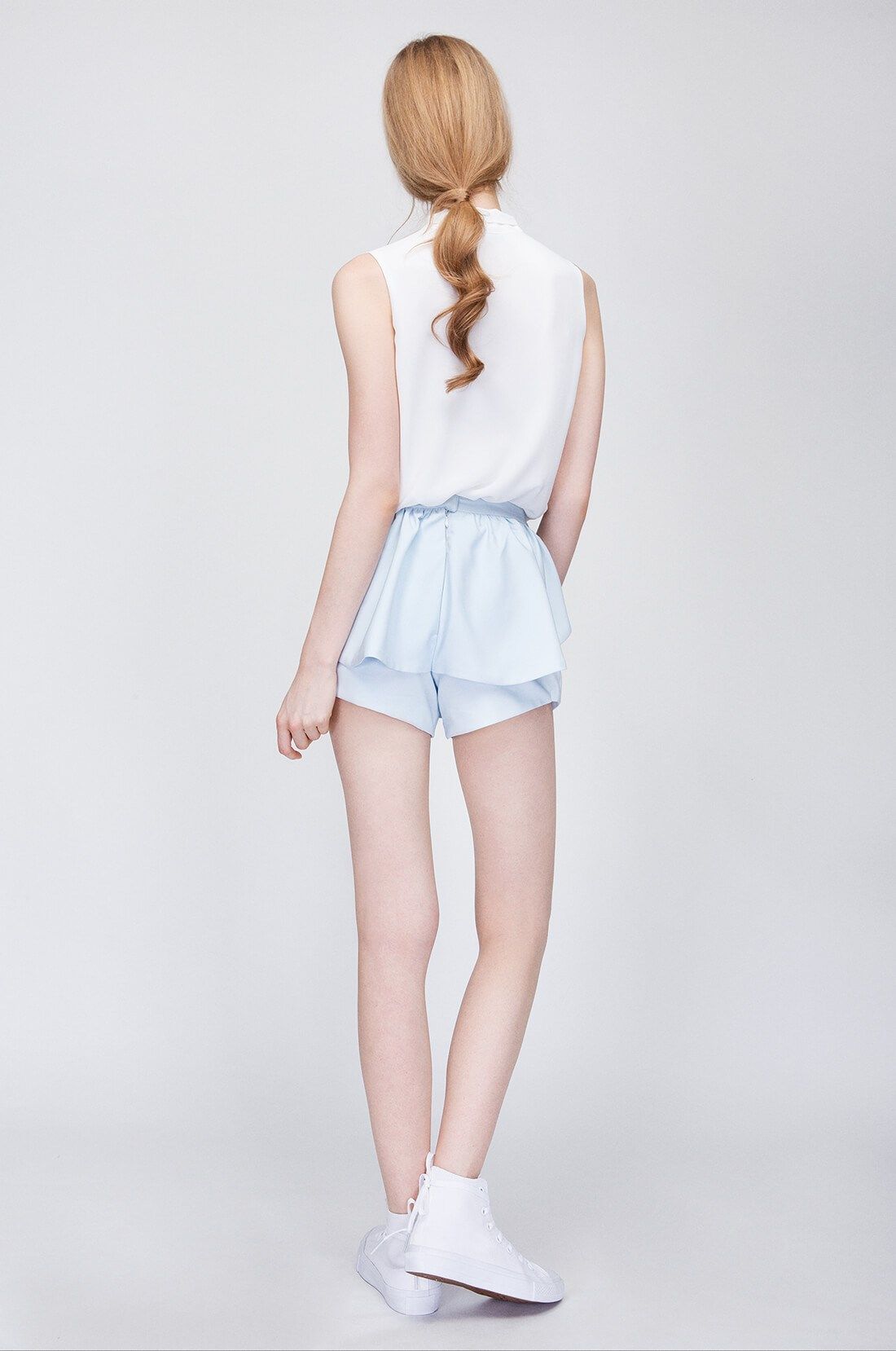 Quần Short Ruffle Can De Blanc